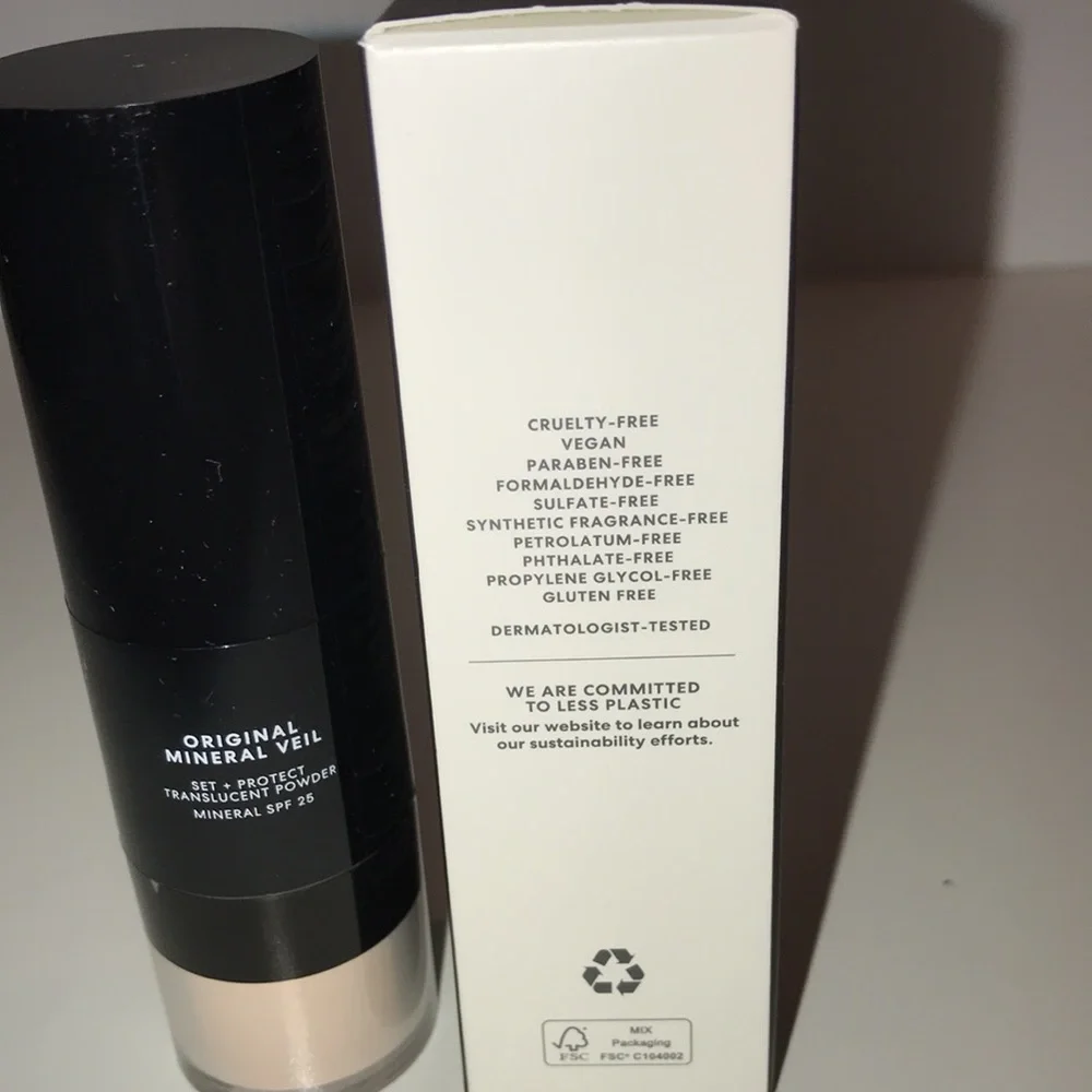BareMinerals Original Mineral Veil Loose Powder & Brush Translucent SPF25 NEW - Picture 5 of 16